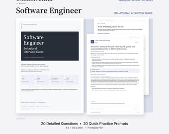 Przewodnik po rozmowach kwalifikacyjnych z inżynierami oprogramowania w formacie PDF z ramami odpowiedzi opartymi na doświadczeniu