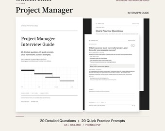 Intervjuguide för projektledare i PDF-format med svarsramverk och övningsfrågor