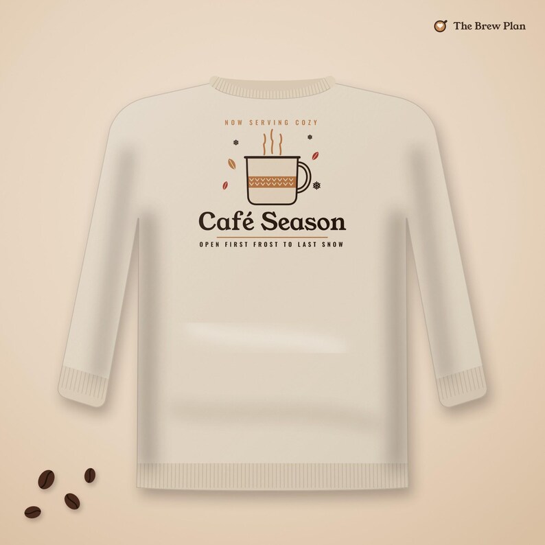 Coffee Lover Gift, Café Season Sweatshirt, Cozy Fall Winter Coffee Crewneck, Home Barista Gift for Her, Coffee Shop Sweater image 5