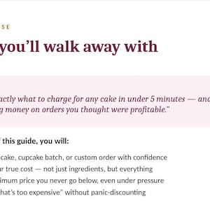 Home Baker Pricing Guide & Spreadsheet Australia