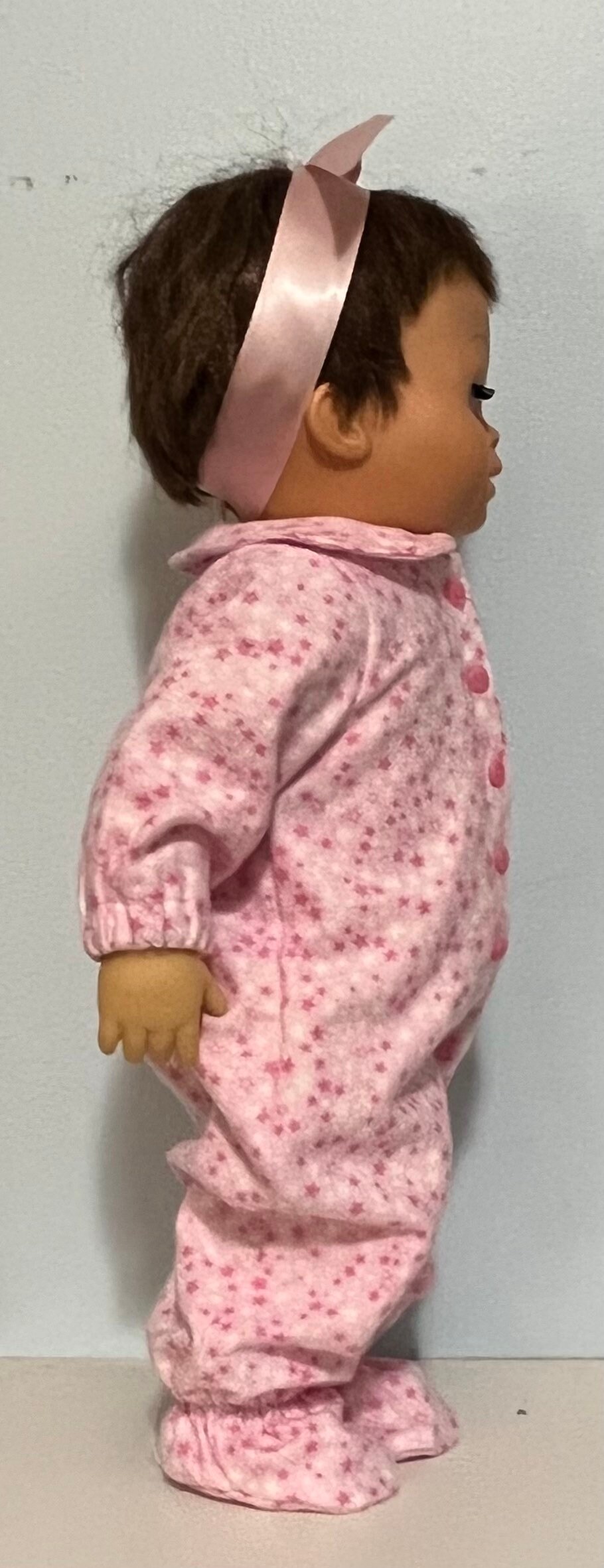 Pink Stars Flannel Feetsie Pajamas for Tiny Chatty Baby Etsy
