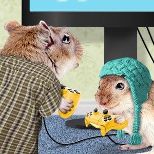 Video-Gaming-Rennmäuse, Hamster-Karte für Papa