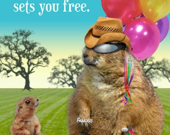 Prairie Dog Card - Etsy