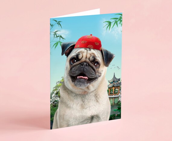 Pug Thank You Card