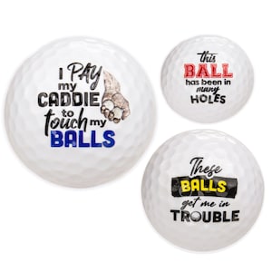 Funny Golf Gifts for Men, Novelty Golf Balls