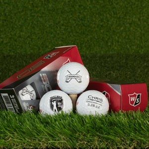 Personalized Golf Balls, Golf Balls Personalised, Officiant Gift, Groomsmen Golf Balls, Custom Golf Balls, Wedding Golf Balls, Best Man Golf