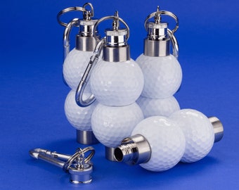 Golfball Flachmann aus echten Golfbällen, Golf Geschenke für Männer, Golfgeschenke, Golf Zubehör, Golf-Geburtstagsfeier, Geschenke für Ihn Golf