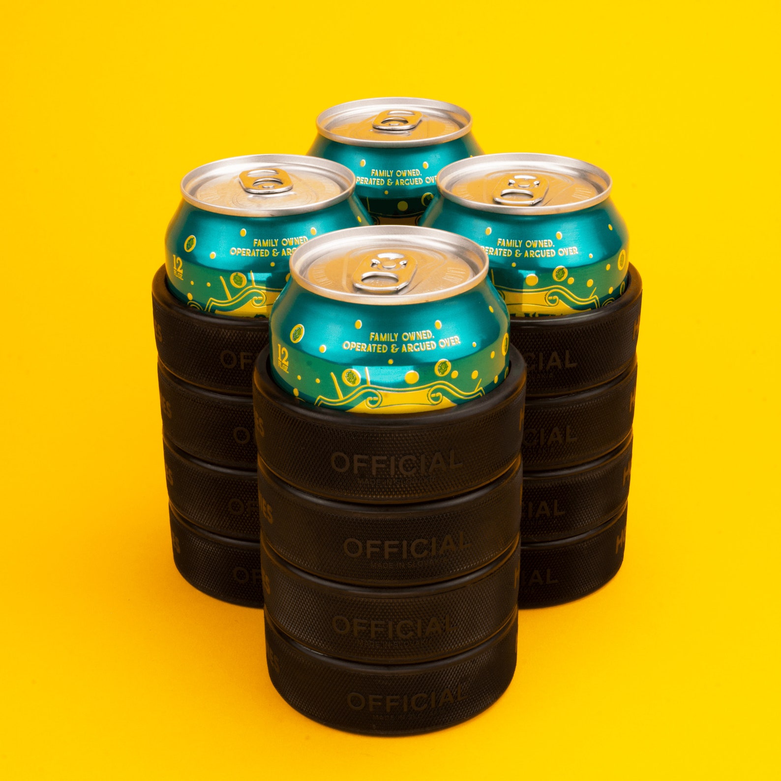 Hockey Puck Can Cooler Tumbler Can Cooler Hockey Puck Beer Etsy