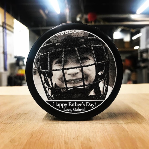 Hockey Gifts, Hockey Mom, Custom Hockey Puck, Hockey Dad, Custom Hockey Puck, Custom Hockey Dad, Fathers Day Gift, Hockey Puck  Coach Gifts