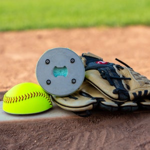 Softball Bottle Opener | Unique Gift | Custom Made | Softball Gifts | Softball Team Gifts