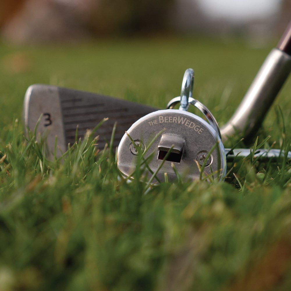 HEMOTON Golfschläger-Flaschenöffner Aus Zinklegierung – Silber, 13,5 Cm, Perfekt Für Golfer & Bierfans