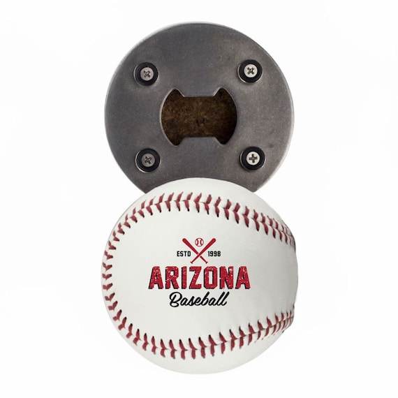 Arizona Bottle Opener Made From a Real Baseball the Etsy