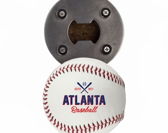 Atlanta Braves | Flaschenöffner aus einem echten Baseball | Der BaseballOpener | Braves | Braves Baseball