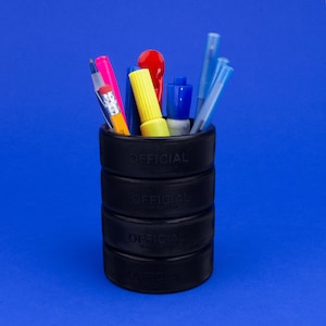 Puck Hockey Decor, Pen Holder, Desk Decor, Sports Decor, Paperweight, Ice Hockey Decor, Pen Holder, Desk Accessories, Back To School Gift,