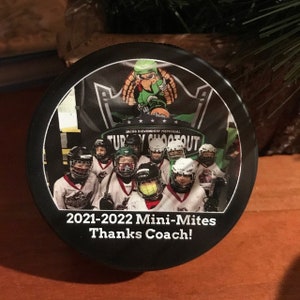 Hockey Gifts, Hockey Mom, Custom Hockey Puck, Hockey Dad, Custom Hockey Puck, Custom Hockey Dad, Fathers Day Gift, Hockey Puck Coach Gifts image 9