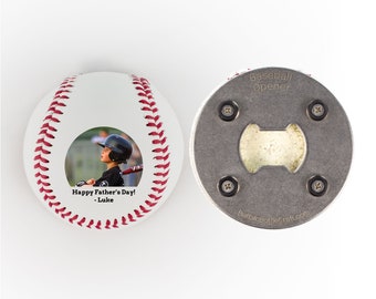 Ouvre-bouteille de baseball, Baseball de la fête des pères, Cadeau de fête des pères, Cadeau de baseball pour papa, Ouvre-bouteille de baseball personnalisé, Meilleur papa Baseball