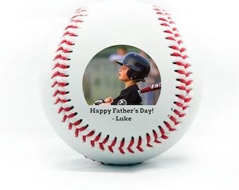 Fathers Day Baseball, Personalized Baseball Gift, Fathers Day Gift, Custom Printed Baseball With Photo, Gifts For Men, Celebrating Dad's Day