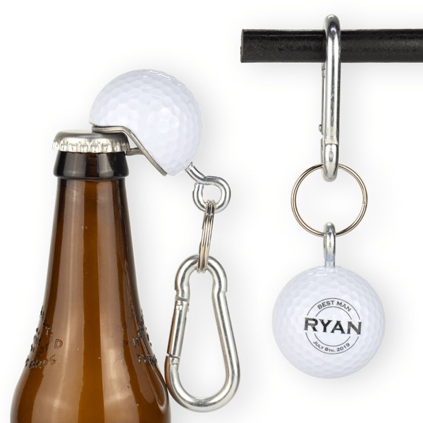 Groomsmen Gifts Golf, Officiant Gift, Groomsmen Golf Ball Bottle Opener, Golf Wedding Gifts For Men, Usher Gifts, Best Man Golf Ball Opener