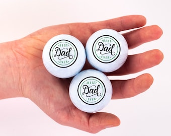 Balles de golf Cadeau de fête des pères, Meilleures balles de golf de papa, Balles de golf personnalisées, Cadeau de golf de la fête des pères, Meilleur cadeau de papa de fils, Golf de la fête des pères