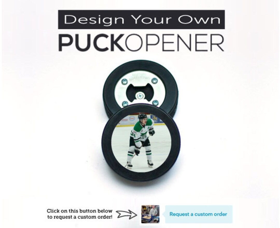 The PuckOpener - Hockey Puck Bottle Opener - Blank - Buffalo BottleCraft