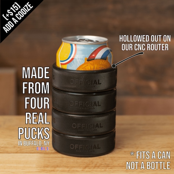 Colorado Avalanche, Bottle Opener made from a Real Hockey Puck, Avalanche, Avalanche Hockey, Coaster