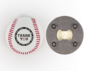 Baseball Coach Gift, Baseball Bottle Opener, Coach Bottle Opener, Coaches Gifts Baseball, Sports Gifts For Him, Custom Baseball Gifts, Art