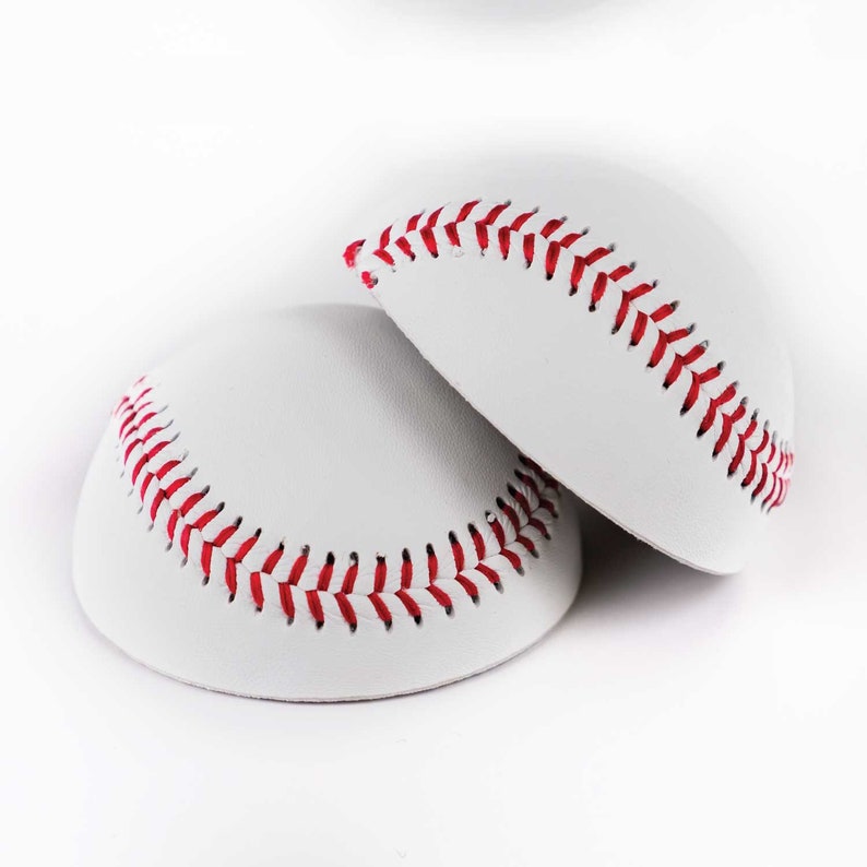 Baseball Halves for Crafting DIY Projects Cut from a Real Etsy