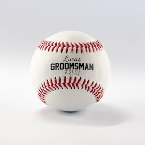 Personalized Baseball Wedding Gift, Groomsmen Proposal Baseball, Gifts For Men, Baseball Gifts, Bridesmen Proposal Gift, Wedding Party Gift