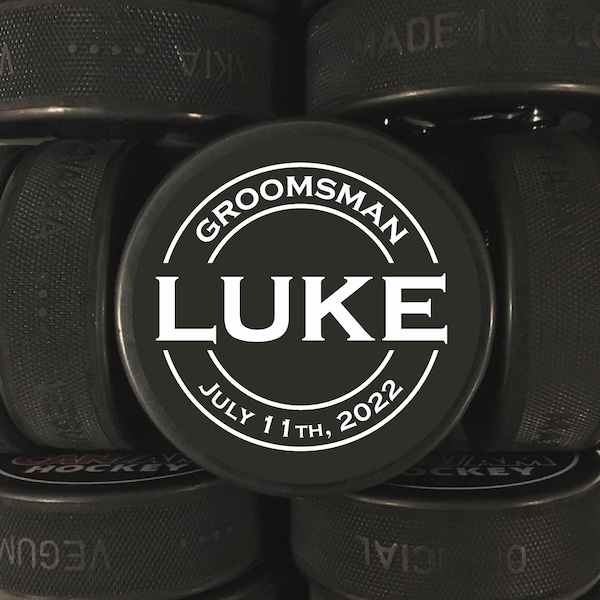 Bridesman Gift, Custom Hockey Puck, Best Man Gift, Groomsmen Proposal, Groomsmen Gifts, Hockey Puck, Groomsmen Hockey Puck