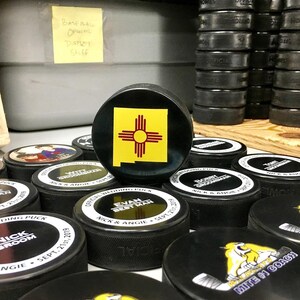 Hockey Gifts, Hockey Mom, Custom Hockey Puck, Hockey Dad, Custom Hockey Puck, Custom Hockey Dad, Fathers Day Gift, Hockey Puck Coach Gifts image 4