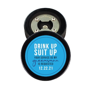 Hockey Puck Bottle Opener, Hockey Wedding, Hockey Gifts, Custom Hockey Bottle Opener, Groomsmen Gift Hockey, Gifts For Me, Groomsmen Hockey