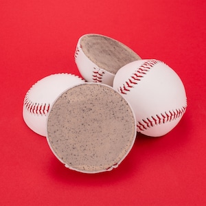 Prezenty baseballowe, Dekoracje na połówki baseballa, Połówki baseballa do majsterkowania, Zrób to sam baseball, Urodziny skórzanego baseballa, Mama baseballisty