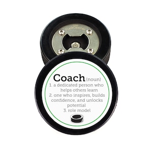 Hockey Gifts, Hockey Coach Gift, Ice Hockey Teacher Gift, Hockey Decor, Hockey Puck Bottle Opener, Hockey Gifts, Hockey Mom, Bottle Opener