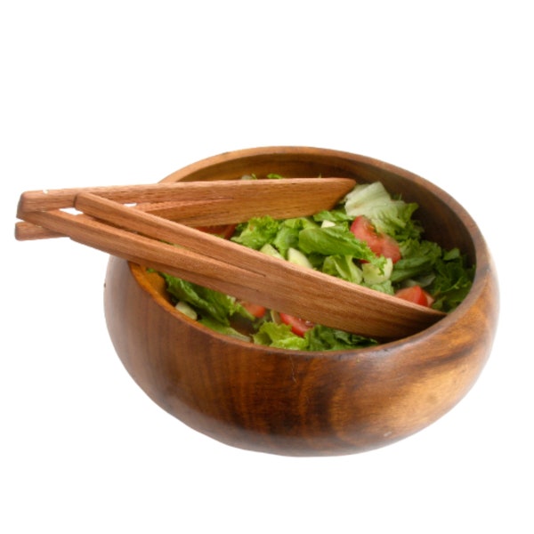 White Oak Wooden Salad Tongs, Salad Servers, Wooden Tongs, Kitchen Tongs, Kitchen Utensil, Wedding Gift, Housewarming Gift