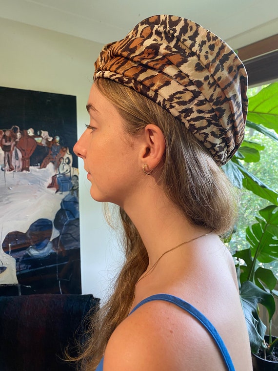 60s Leopard Turban