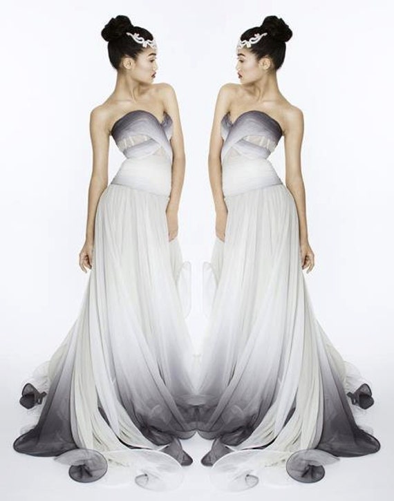 Carrie Underwood New Album Cover Gray Ombre Gown By Irina Etsy