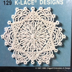 Cartão de memória para bordado de máquina de costura JANOME 129, Cartão de memória Janome nº 129 Série K-Lace, Cartão de memória de renda independente, FSL