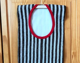 Clothespin Bag, Hanging Clothes Pin Bag, Linen Peg Bag, Vintage Clothespin Bag, Clothespin Storage, Clothes Pin Bag, Clothespin Holder