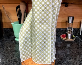 Reusable Paperless Kitchen Towels: 2-Ply Cotton Flannel, Set of 6