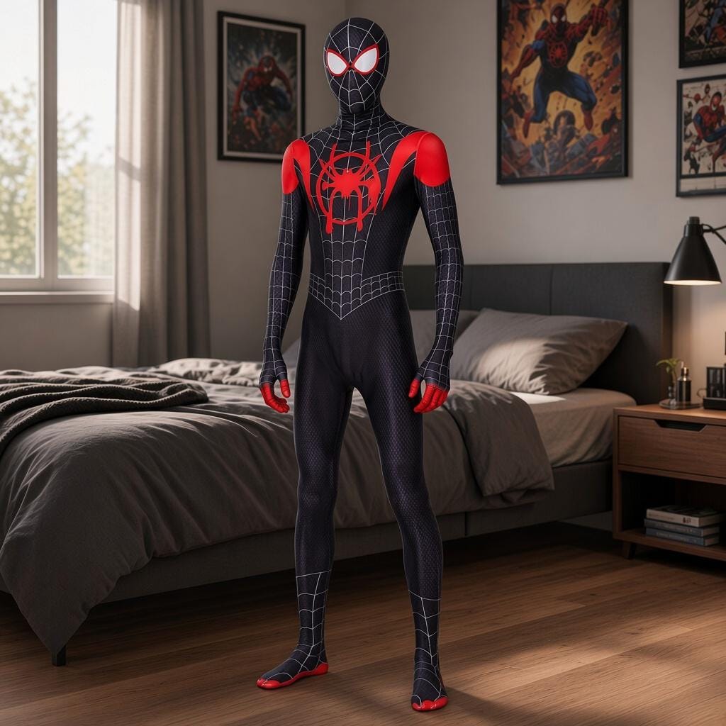 Black spiderman suit - Etsy 日本
