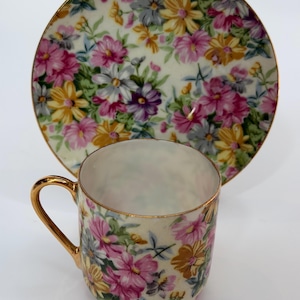Miniature Tea Cup and Saucer Made in Japan - Etsy