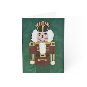Cartes de vœux (1, 10, 30 et 50 pièces) - Carte de Noël Casse-Noisette (intérieur vierge)