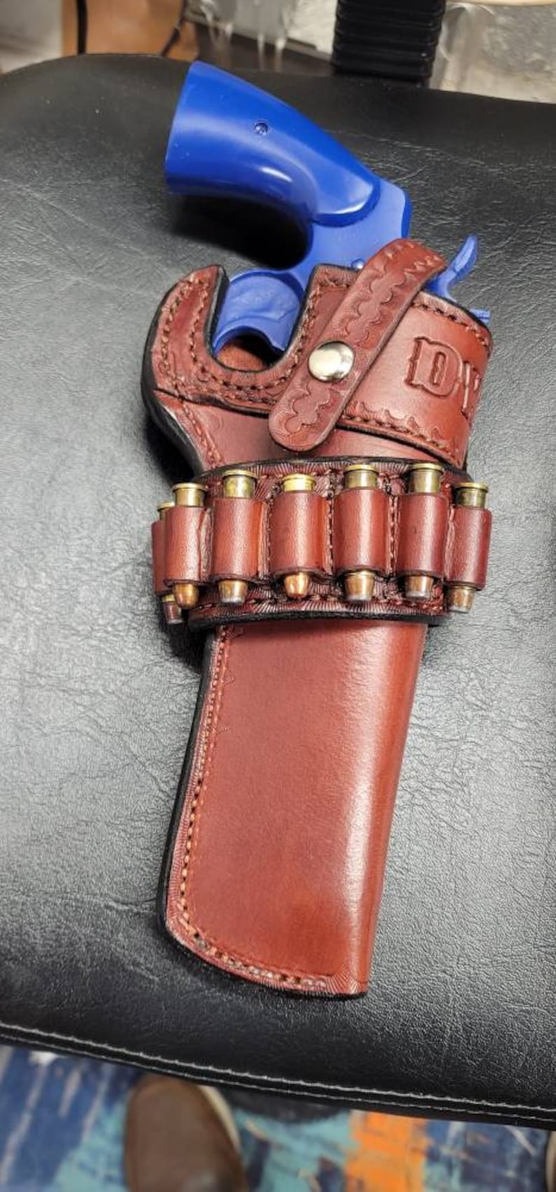 Cowboy Style Holster For Colt Python. Southern Charm Holsters original design. afbeelding 1