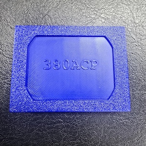 380 ACP Shell Holder: Pocket Carry, PLA Plus, 12 Round