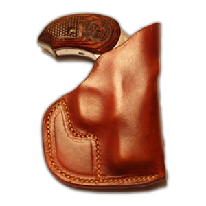 Pocket Holster for Bond Arms with 3 1/2  inch barrel -  leather- Tan snakeslayer