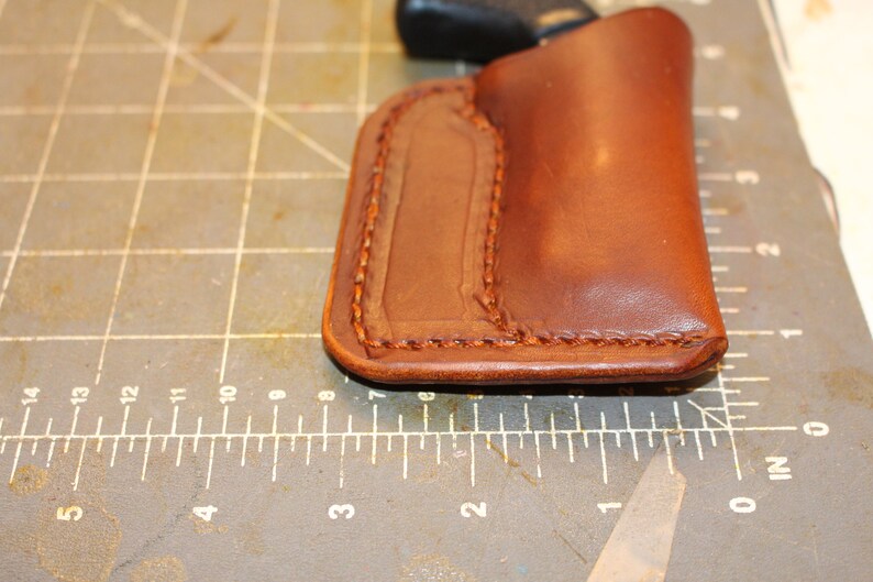 Pocket Holster for NAA Pug. Herman oak leather | Etsy