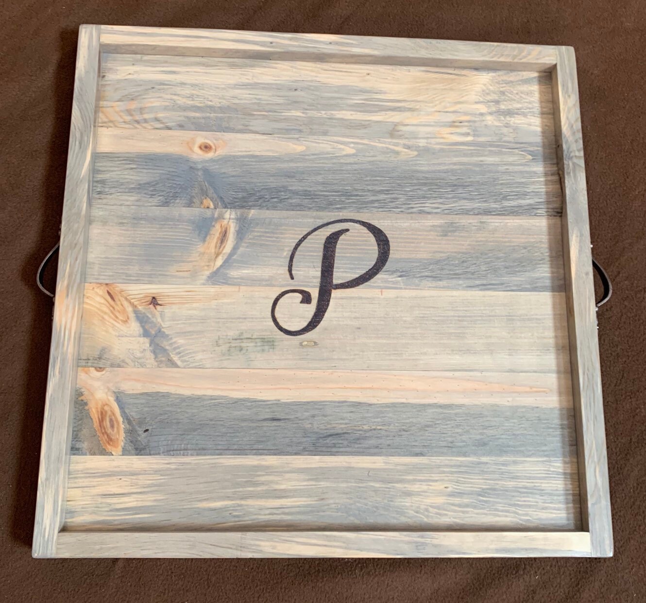 Oversized ottoman tray monogram tray coffee table tray tray Etsy