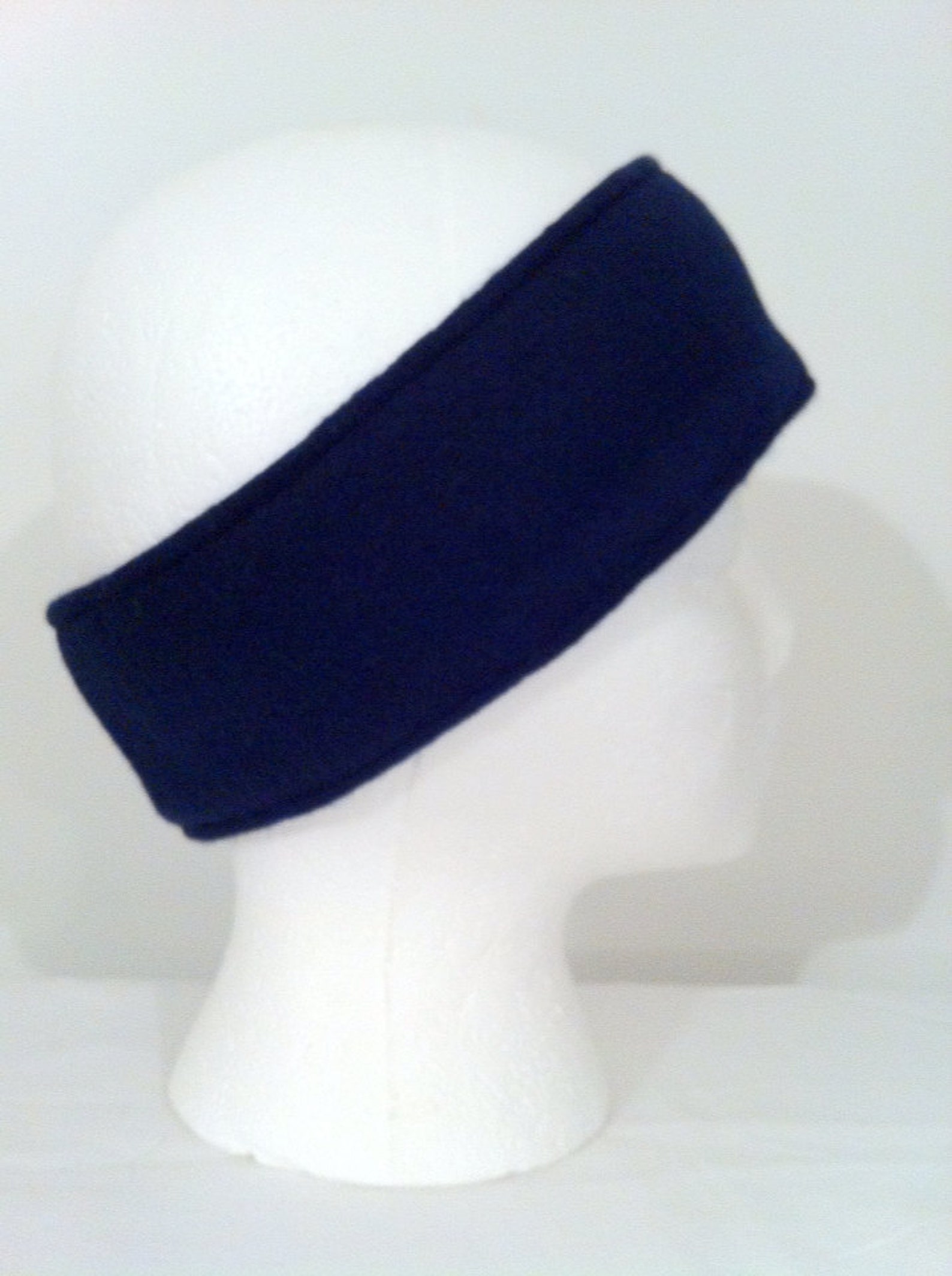 navy blue fleece headband
