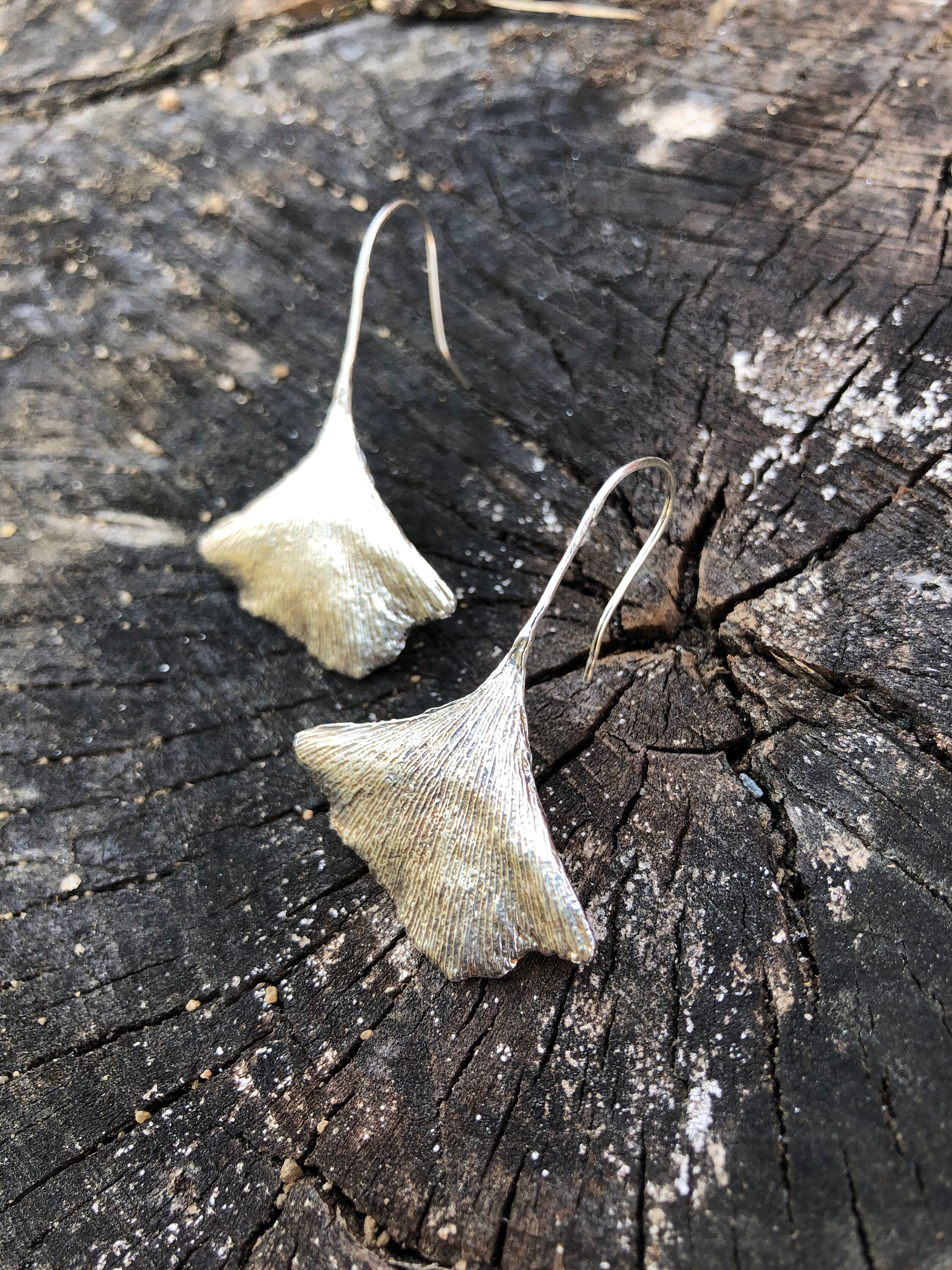 Isabel | Women’s Ginkgo Leaf Drop Earrings