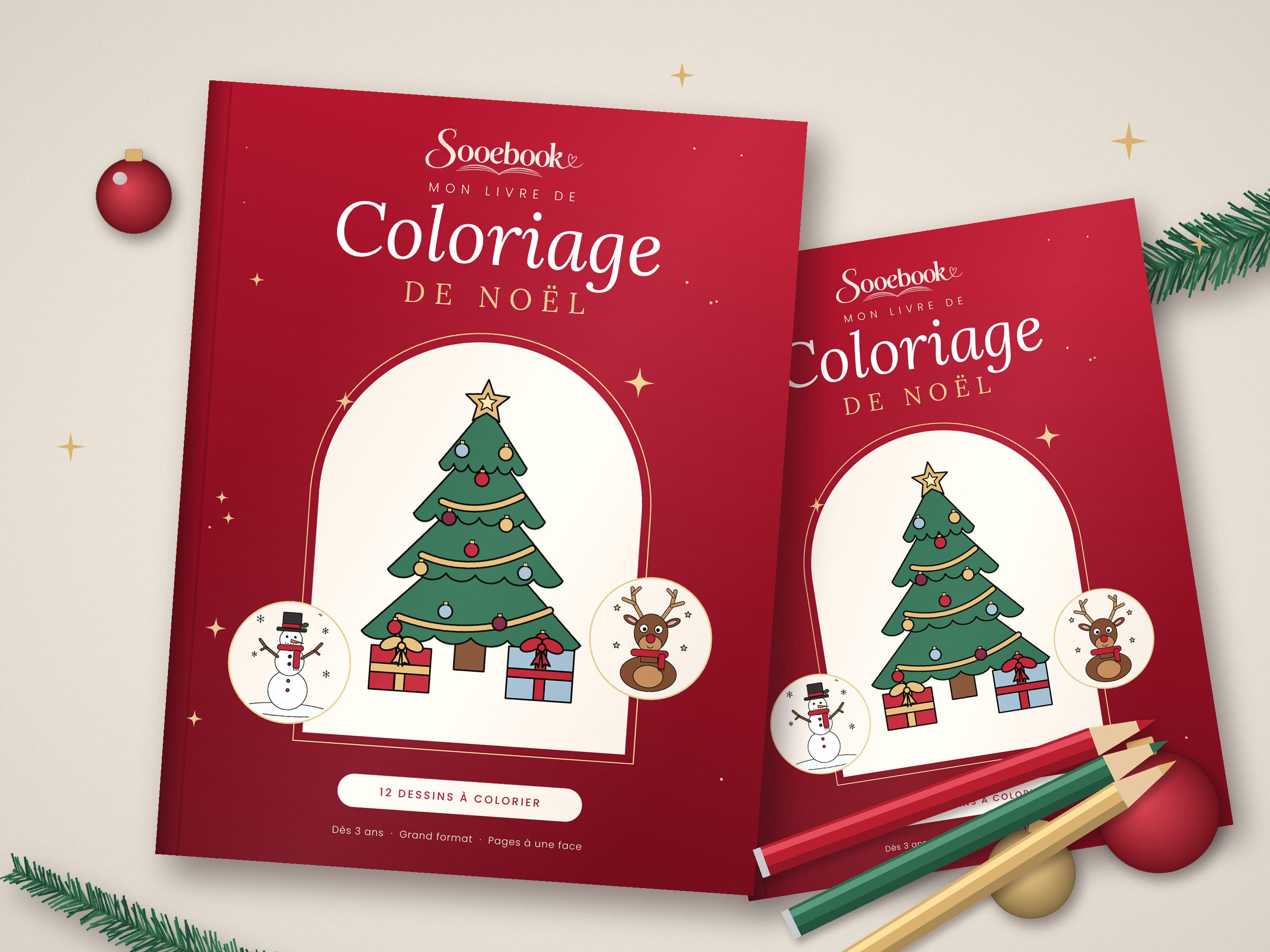 Christmas Coloring Pages for Kids | 12 Printable Designs | PDF + iPad Version for Procreate & GoodNotes | Holiday Kids Activity